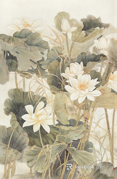 Plant painting texture
