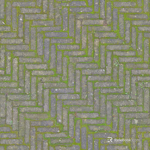 Brick pavement texture