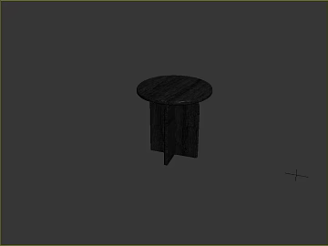 Deep black walnut sides 3d model