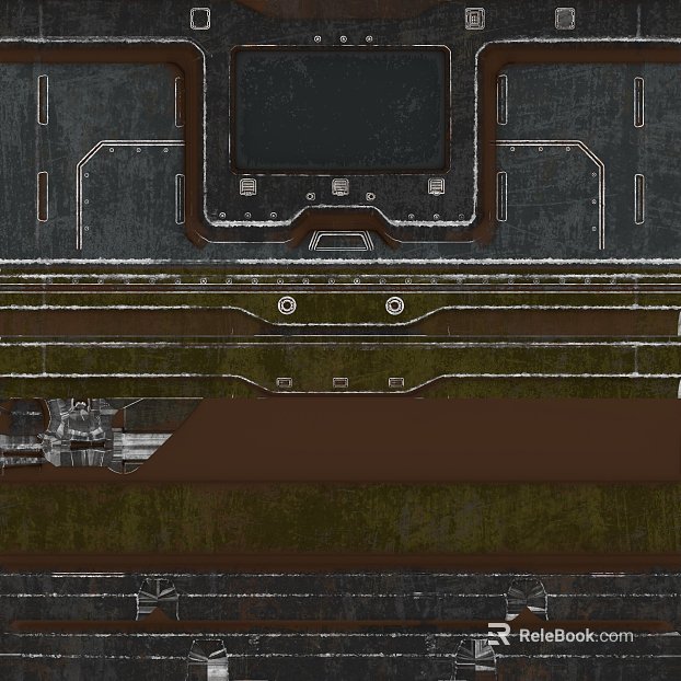 Industrial wind dark brown do old metal machinery panel texture