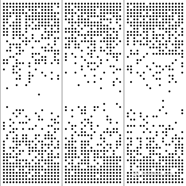 Metal perforated plate black and white gradient perforated plate perforated metal plate hollow aluminum plate black and white hole plate black and white concave and convex texture