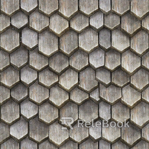 Wooden tile texture