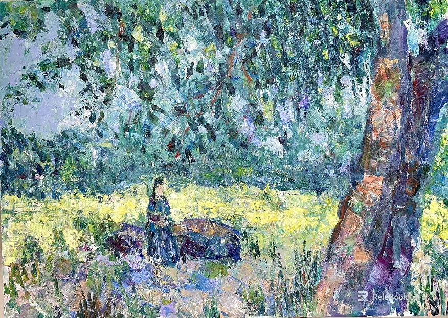 landscape painting texture