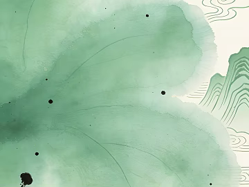 Green traditional Chinese painting style Chinese background texture (ID:ffaeh026467)