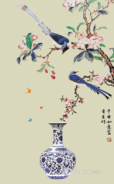 flower-and-bird painting texture