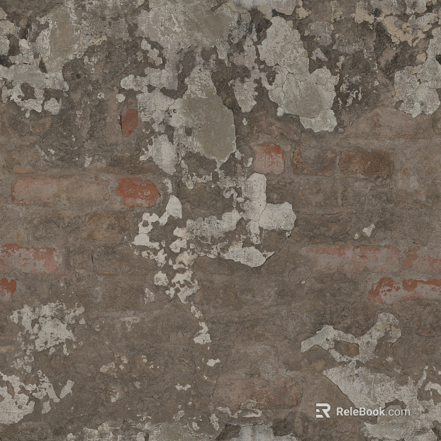 Brick wall rough white seamless texture