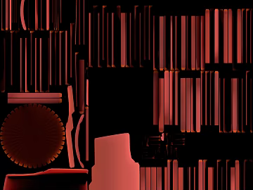 Red and brown vertical strip abstract metal decoration texture (ID:ffaeh048766)
