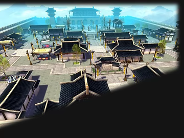 Chinese Ancient Style Ancient Capital Scene texture (ID:ffaeh806284)