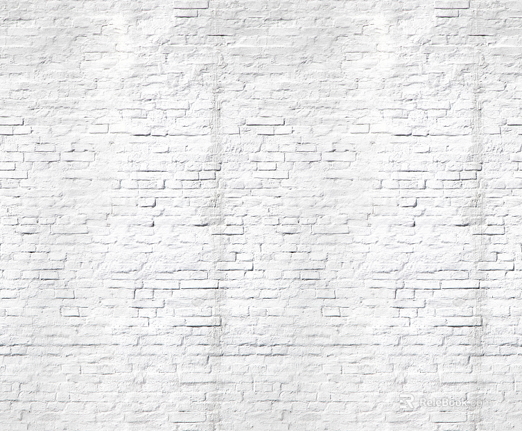 White brick wall texture