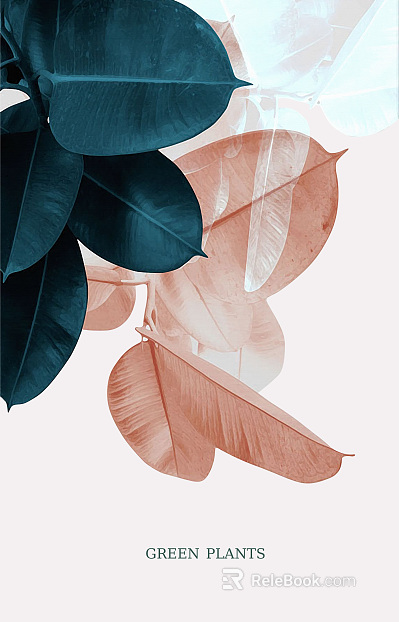 Plant painting texture