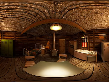 Indoor wooden house home improvement bedroom restaurant kitchen night HDR texture (ID:ffach064971)