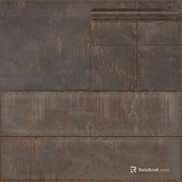 Dark gray old metal industrial wind wall texture