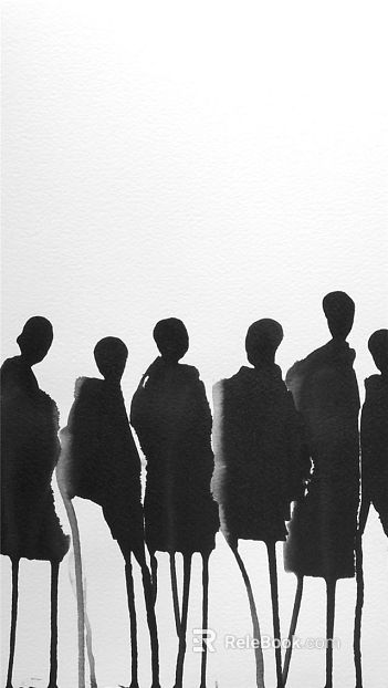 black and white painting texture