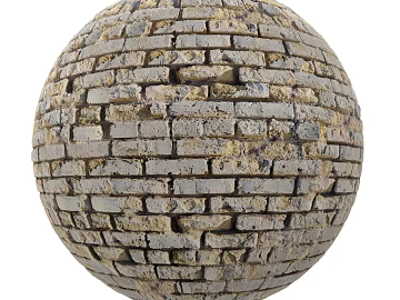 Brick wall PBR texture (ID:ffach351964)