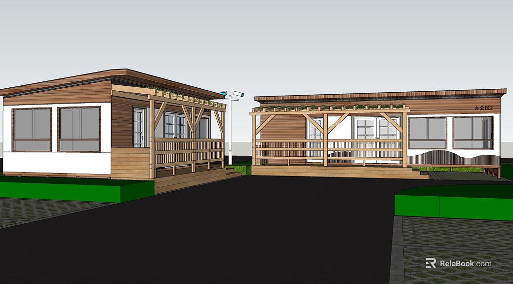 Wooden house texture