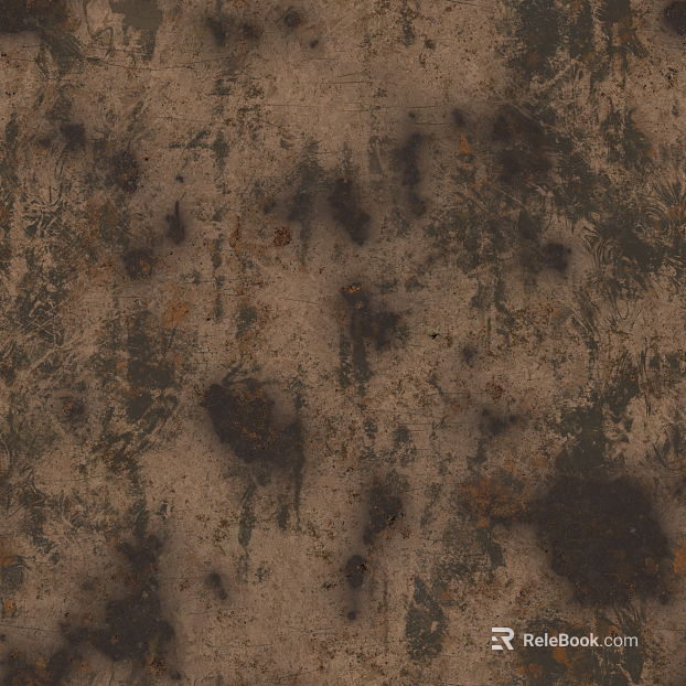 Old dark brown rust metal wall decoration texture