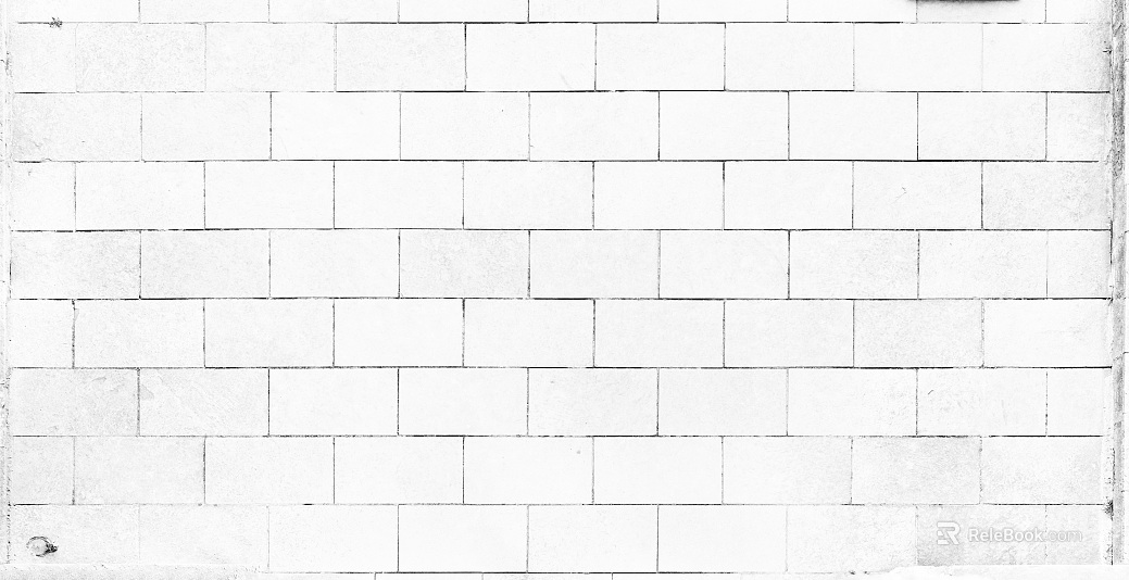 Brick wall Milky White strip brick texture