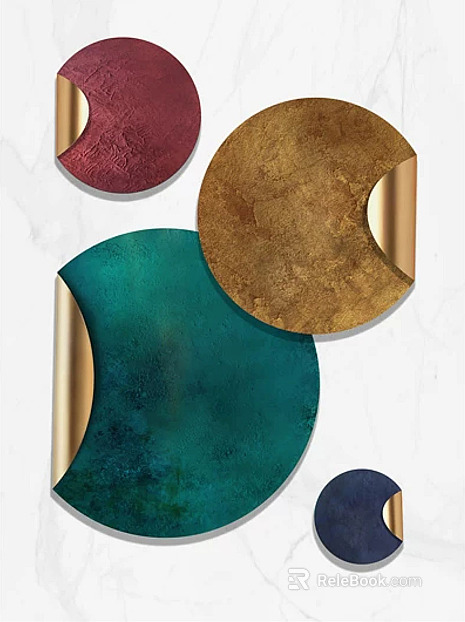 three-dimensional physical painting texture