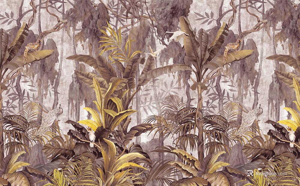 animal and plant pattern texture