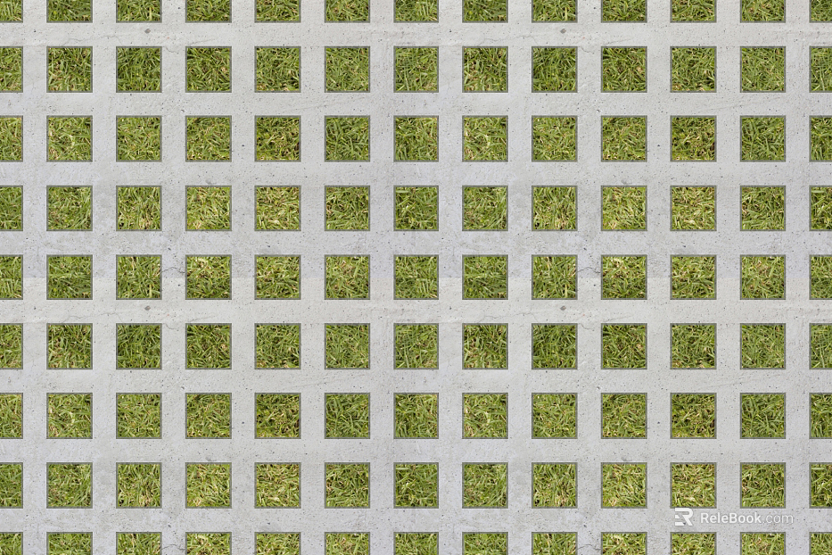 Outdoor Grass-planting Brick Grass-planting Brick Lawn Brick Parking Brick Grass-planting Grass-breaking Grass Turf texture