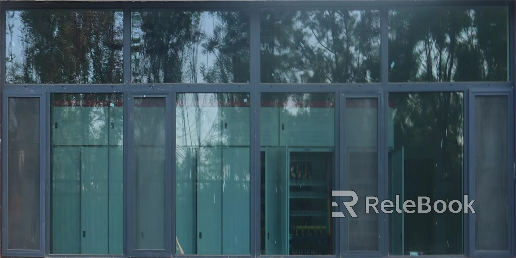 Glass door texture