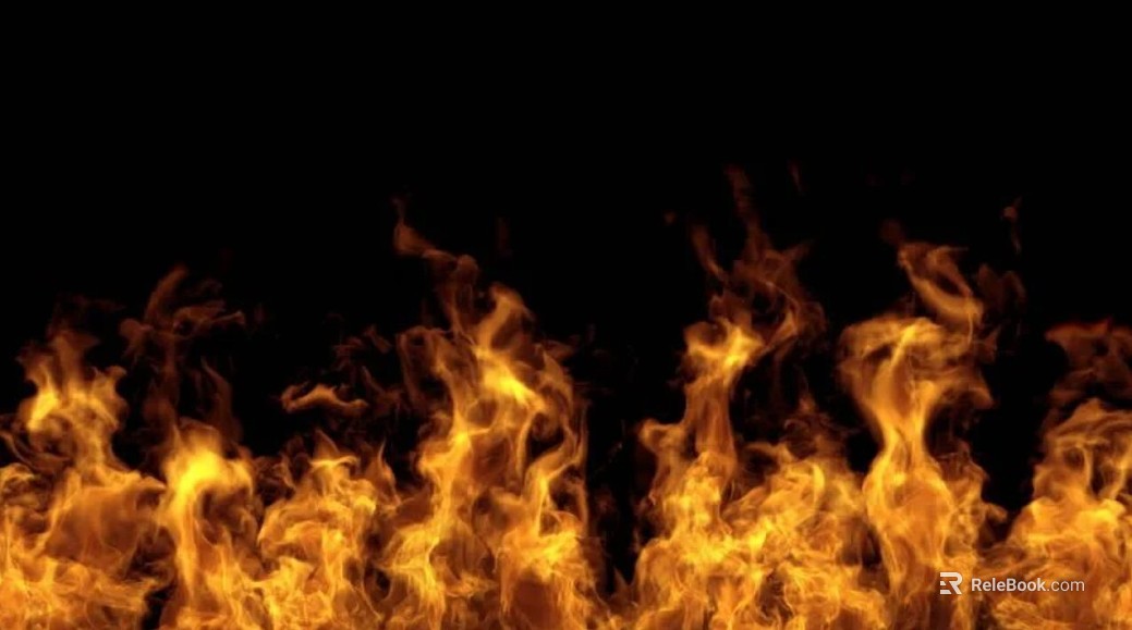 Orange-yellow flame texture texture