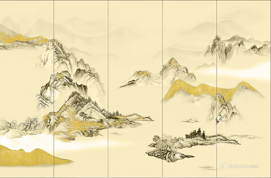 landscape painting texture
