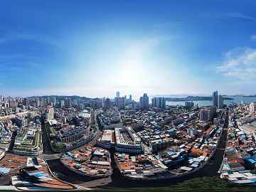 HDR city building bird's eye view panorama texture (ID:ffach611813)