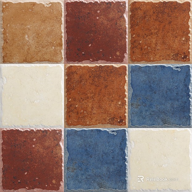 Antique Tile Indoor Color Floor Tile texture