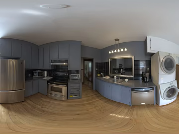 Indoor Living Room Dining Room Kitchen HDR 3d model