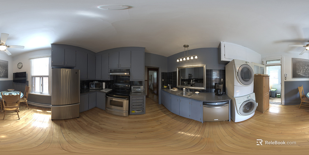 Indoor Living Room Dining Room Kitchen HDR texture