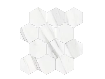 Hexagonal Tile Hexagonal Tile White texture (ID:ffagg32545)