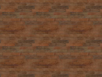 Red-brown wood grain brick interior wall 3d model
