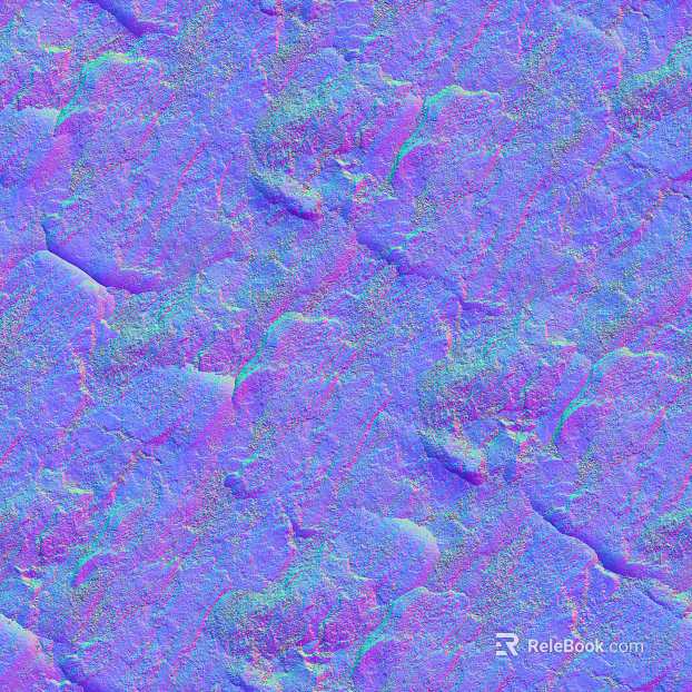 Rock Stone PU Stone Normal Bump texture