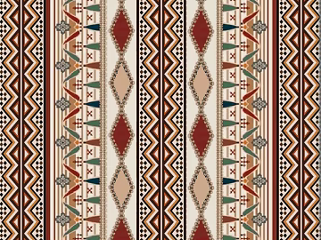 Traditional tribal textile patterns, bohemian-style embroidery, earthy yellow, brown. texture (ID:ffaeh306632)