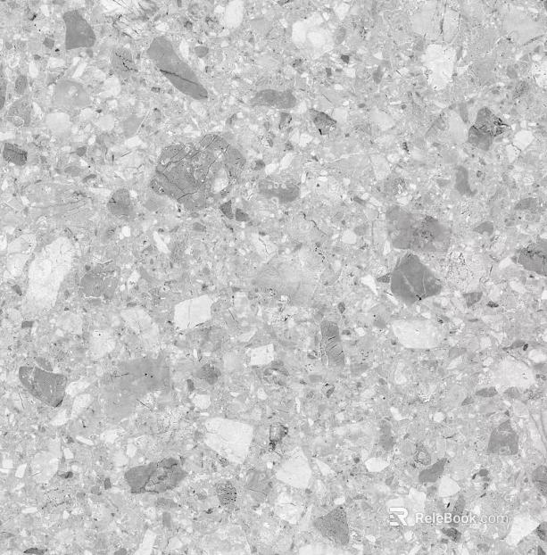 Medium gray matte terrazzo texture