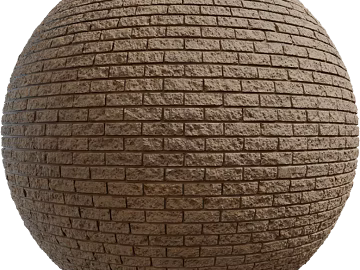 Brick wall PBR 3d model