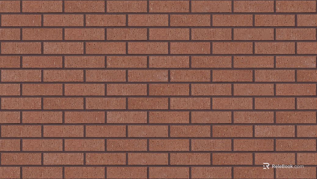 Brick wall villa facade red cultural brick texture