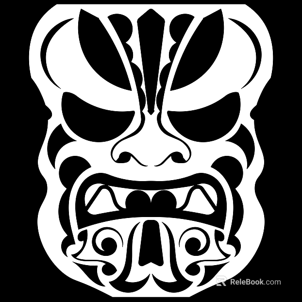 Tattoo black and white mask pattern texture pattern graphics texture