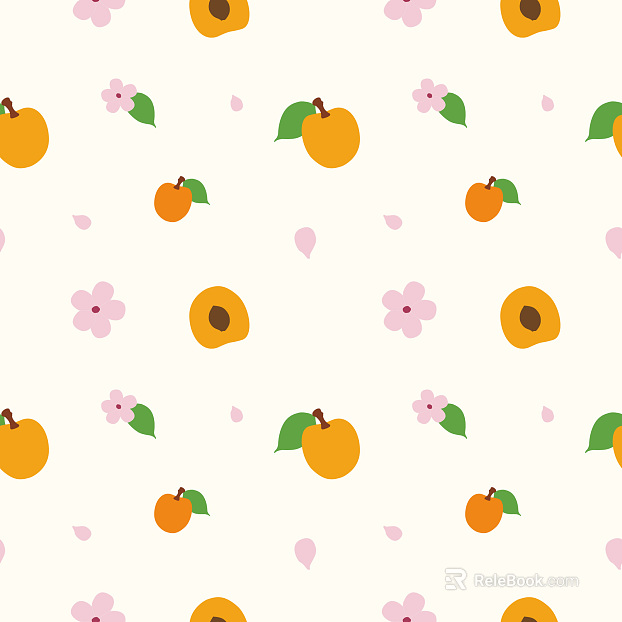 Modern milk white cartoon apricot texture