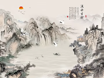 landscape painting texture (ID:ffajg02255)