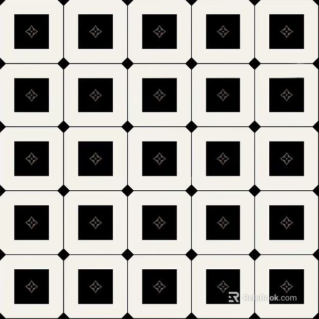 French Retro Tile with Pattern French Middle Ancient Tile French Pastoral Patchwork Floor Tile French Retro Kitchen and Bathroom Floor Tile French Cream Patchwork Wall Tile texture