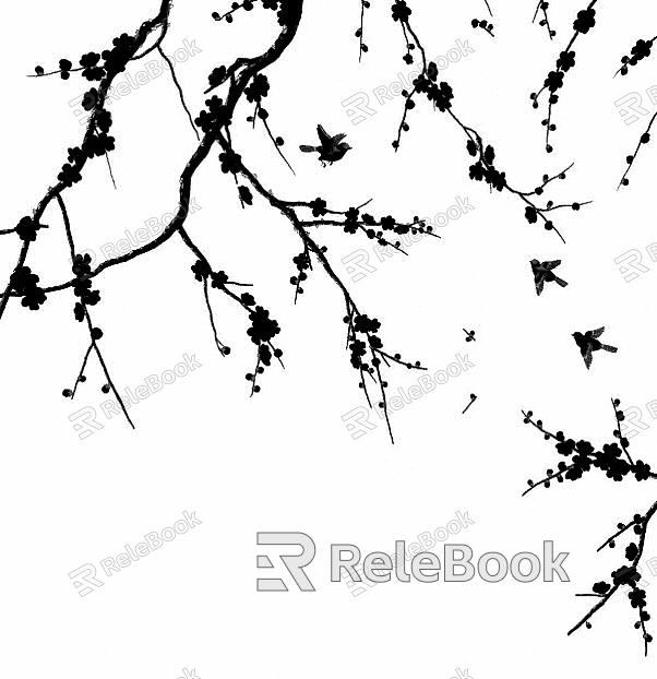 black and white tree shadow texture