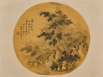 Modern New Chinese‑style decorative painting: Song‑dynasty‑inspired traditional ink wash painting of plants texture (ID:ffaeh051421)
