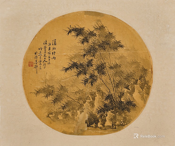 Modern New Chinese‑style decorative painting: Song‑dynasty‑inspired traditional ink wash painting of plants texture