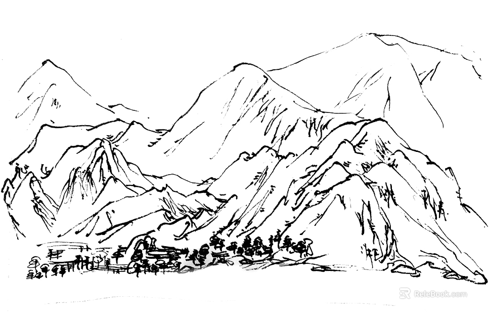 black and white painting texture