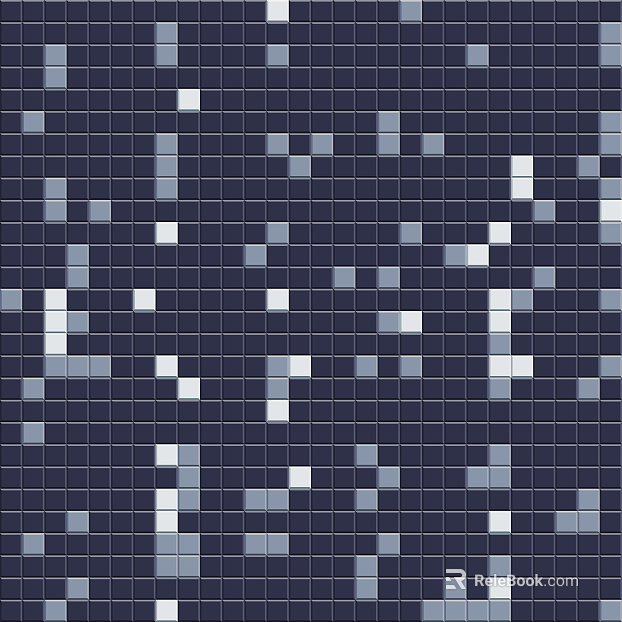 Blue jump color small square brick ceramic mosaic texture