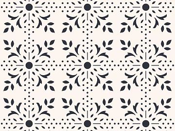 Modern simple black and white geometric tiles texture (ID:ffach647941)