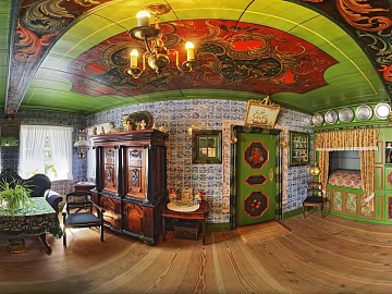 HDR foreign retro color indoor 3d model