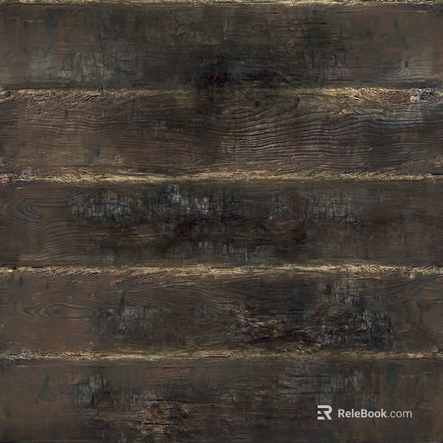 Retro-style deep brown distressed wood wall decor texture